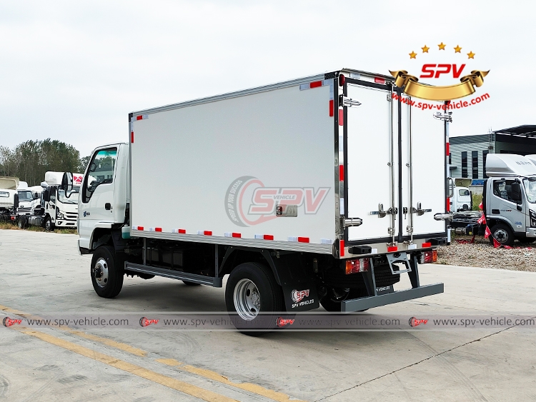 4 Tons Freezer Van Truck ISUZU - Left Back Side View